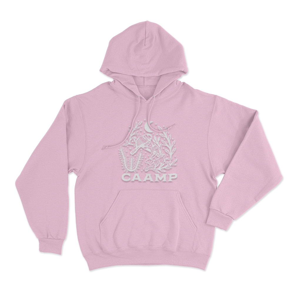 Caamp Bird Unisex Hoodie Pink Caamp Bird Unisex Hoodie Pink