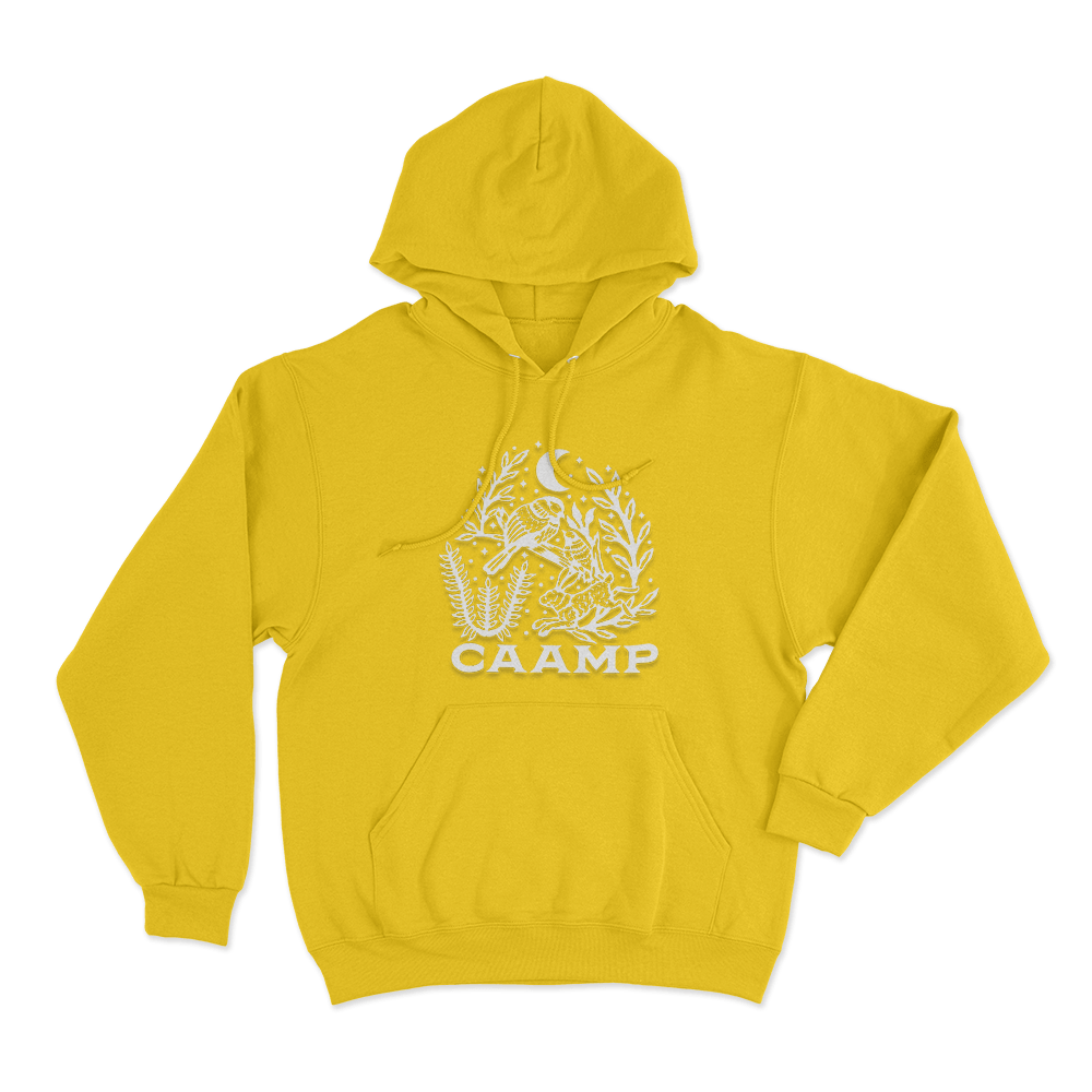Caamp Bird Unisex Hoodie Yellow Caamp Bird Unisex Hoodie Yellow
