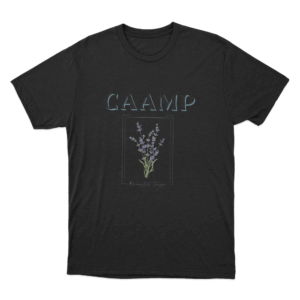 Caamp Lavender Unisex T Shirt Black