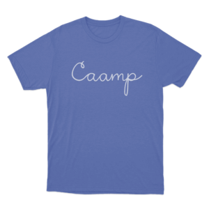 Caamp Signature Unisex T Shirt Blue