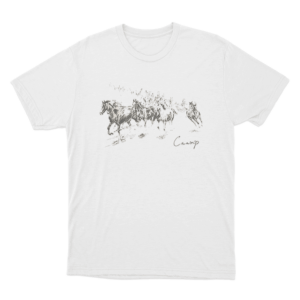 Horses Caamp Unisex T Shirt White