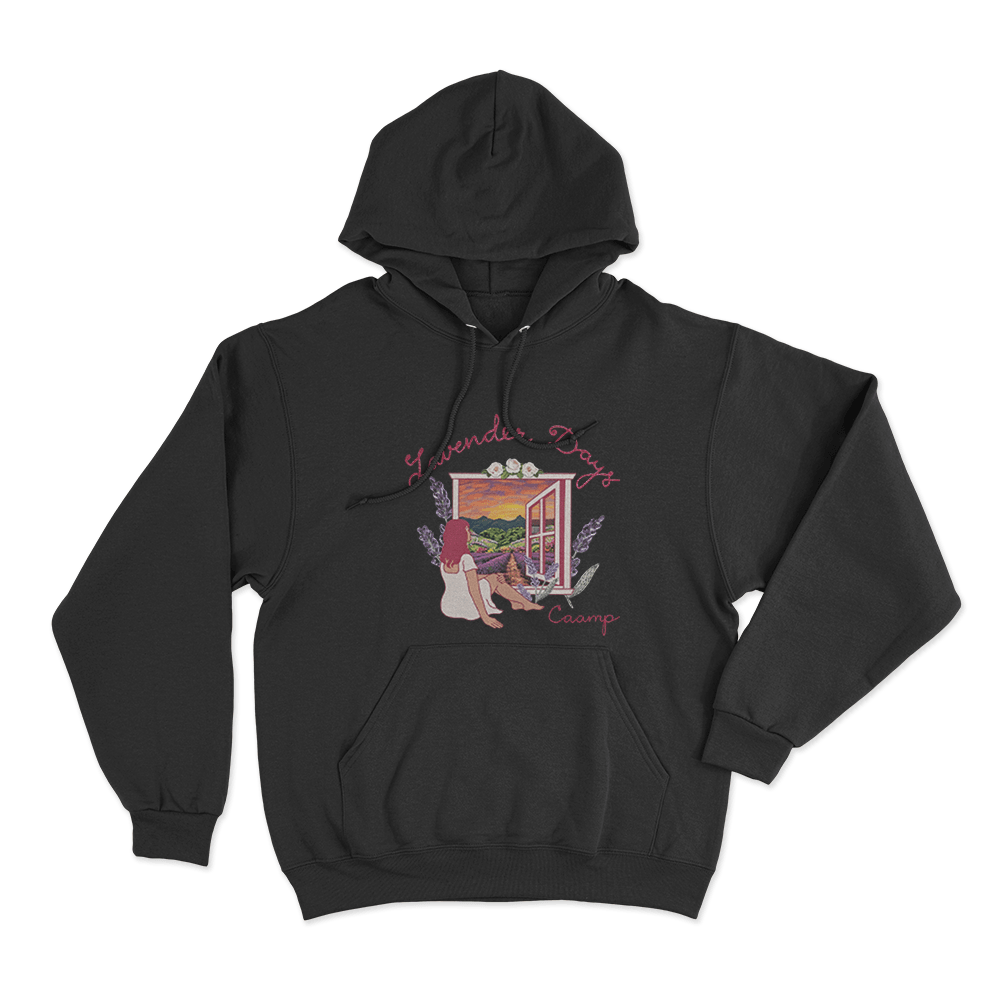 Lavender Days Cover Unisex Hoodie Black Lavender Days Cover Unisex Hoodie Black