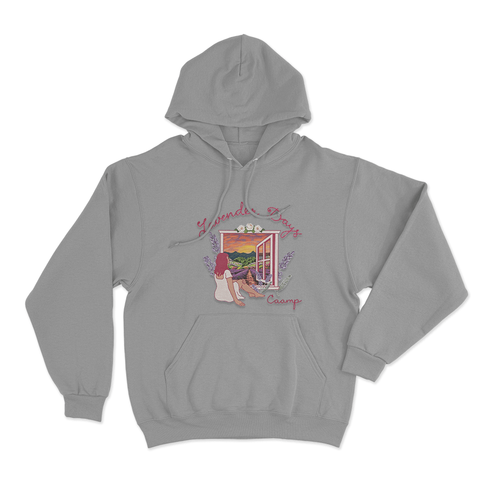Lavender Days Cover Unisex Hoodie Grey Lavender Days Cover Unisex Hoodie Grey
