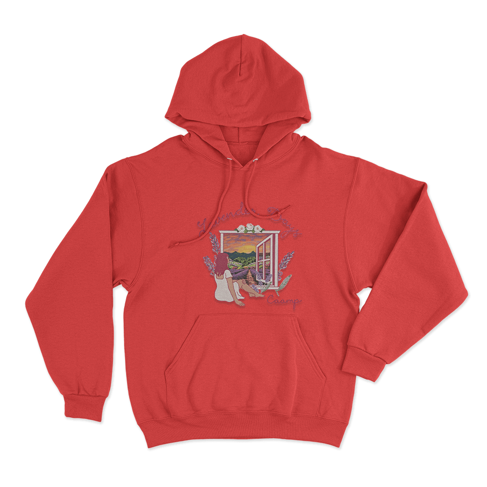 Lavender Days Cover Unisex Hoodie Red Lavender Days Cover Unisex Hoodie Red