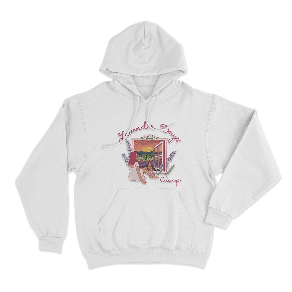 Lavender Days Cover Unisex Hoodie White Lavender Days Cover Unisex Hoodie White