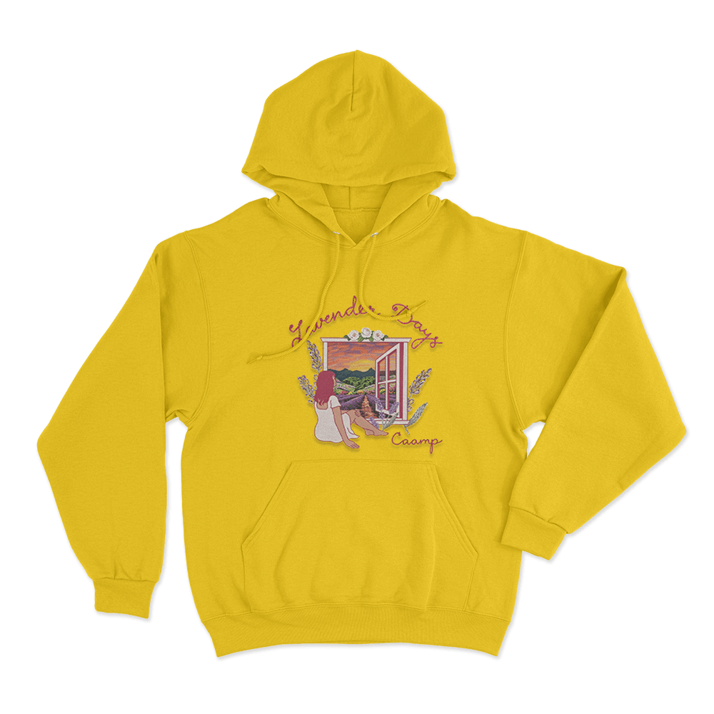 Lavender Days Cover Unisex Hoodie Yellow Lavender Days Cover Unisex Hoodie Yellow