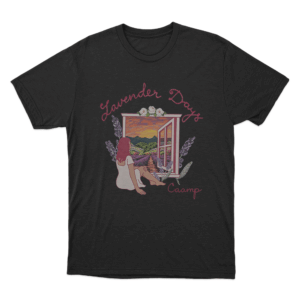 Lavender Days Cover Unisex T Shirt Black